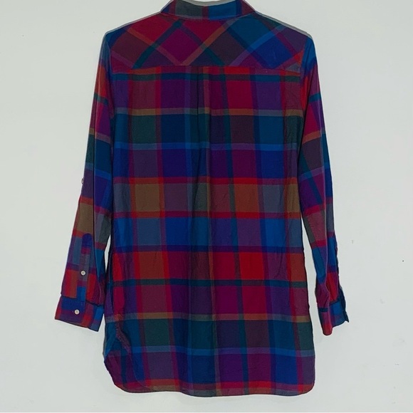 Bean Signature Multicolor Plaid Women’s Shirt SZ M - Picture 4 of 7